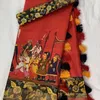 MG 103 Plain Linen Digital Printed Designer Saree Exporters In India